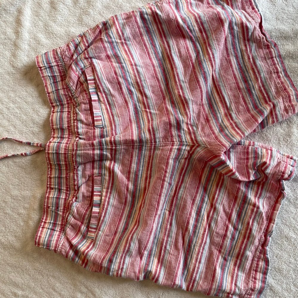 Talbots spink stripped pull on shorts